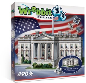 Afbeelding van het spelletje Wrebbit 3D Puzzel - White House (490 stukjes)