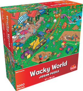 Thumbnail van een extra afbeelding van het spel Wacky World - Golf Course (1000 stukjes)