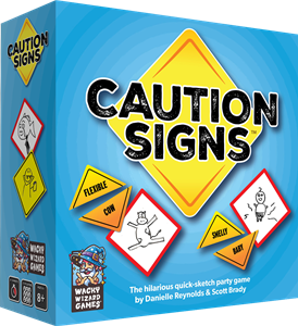 White Wizard Games Caution Signs - Party game